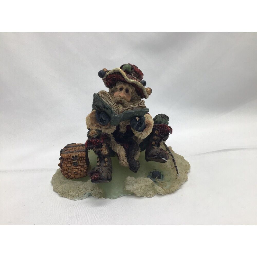 Boyd’s Bears Santa And Friends Fishing Figurine 1994 Resin Numbered Signed